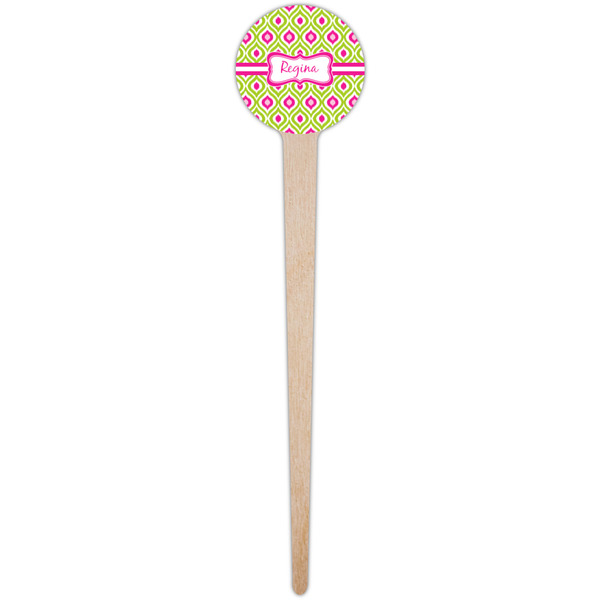 Ogee Ikat Wooden 4" Food Pick - Round - Single Pick
