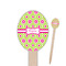 Ogee Ikat Oval Wooden Food Picks (Personalized)