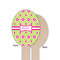 Ogee Ikat Wooden Food Pick - Oval - Single Sided - Front & Back