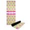 Ogee Ikat Yoga Mat with Black Rubber Back Full Print View