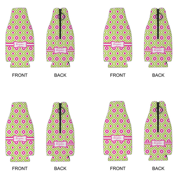 Ogee Ikat Zipper Bottle Cooler - Set of 4 - APPROVAL