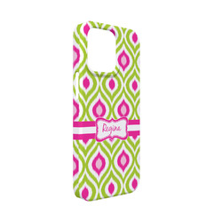 Ogee Ikat iPhone Case - Plastic - iPhone 13 Mini (Personalized)