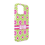 Ogee Ikat iPhone Case - Plastic - iPhone 13 Pro (Personalized)