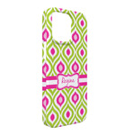 Ogee Ikat iPhone Case - Plastic - iPhone 13 Pro Max (Personalized)