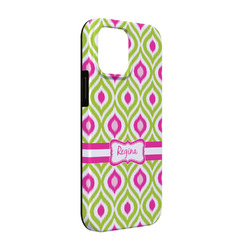 Ogee Ikat iPhone Case - Rubber Lined - iPhone 13 Pro (Personalized)