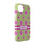 Ogee Ikat iPhone Case - Plastic - iPhone 14 Pro (Personalized)