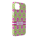Ogee Ikat iPhone Case - Plastic - iPhone 14 Pro Max (Personalized)