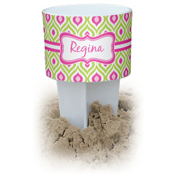 Ogee Ikat White Beach Spiker Drink Holder (Personalized)