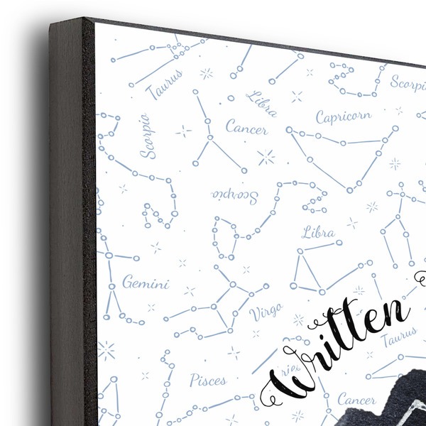 Zodiac Constellations 11x14 Wood Print - Closeup