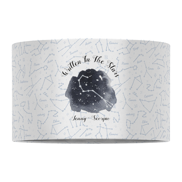 Zodiac Constellations 12" Drum Lampshade - FRONT (Fabric)