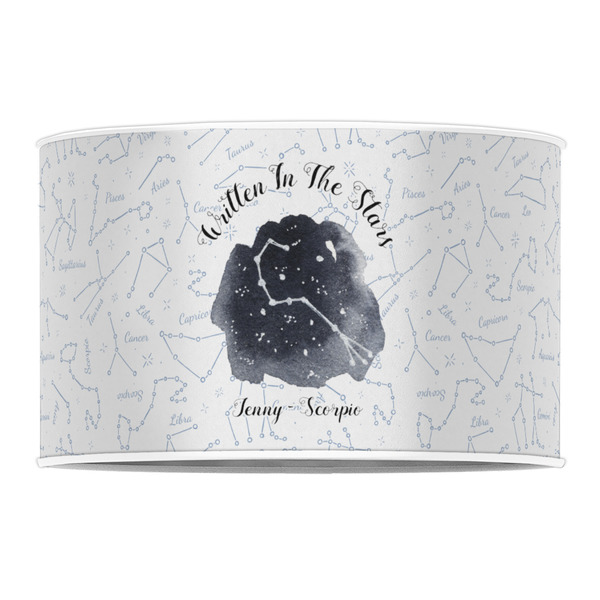 Zodiac Constellations 12" Drum Lampshade - FRONT (Poly Film)