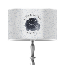 Zodiac Constellations 12" Drum Lamp Shade - Poly-film (Personalized)