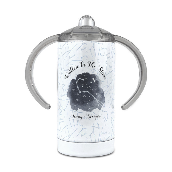 Custom Zodiac Constellations 12 oz Stainless Steel Sippy Cup (Personalized)