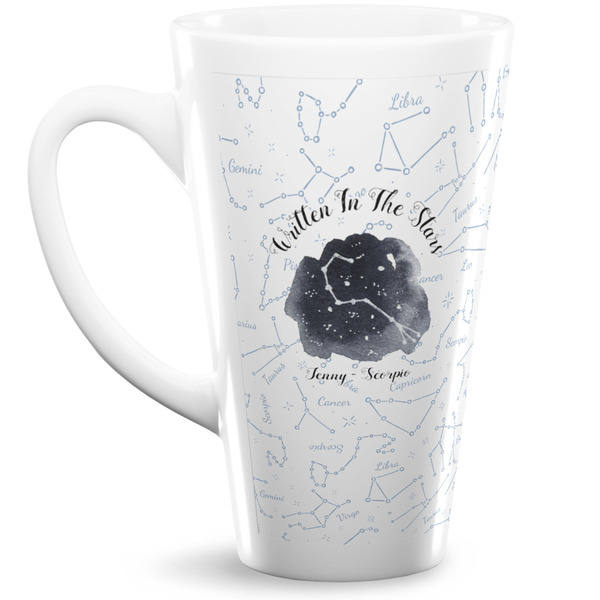 Custom Zodiac Constellations 16 Oz Latte Mug (Personalized)