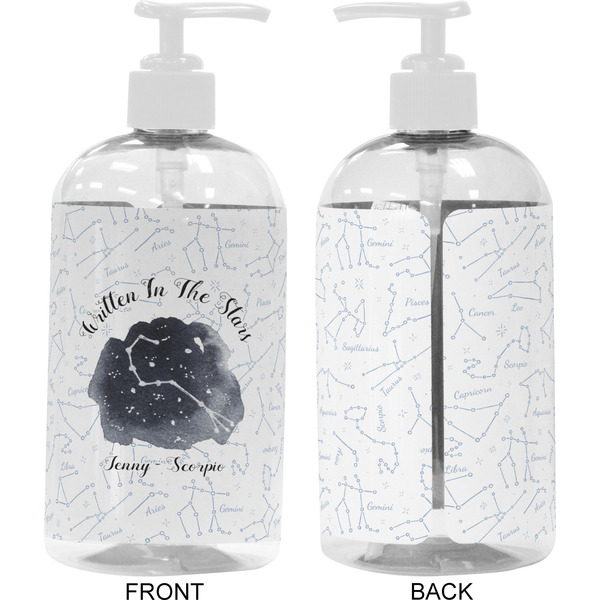 Zodiac Constellations 16 oz Plastic Liquid Dispenser- Approval- White