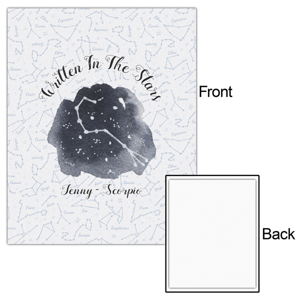 Zodiac Constellations 16x20 - Matte Poster - Front & Back