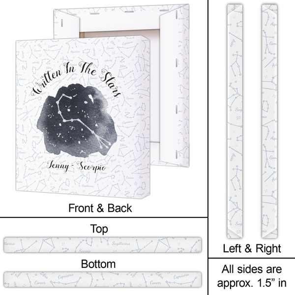 Zodiac Constellations 20x24 - Canvas Print - Approval