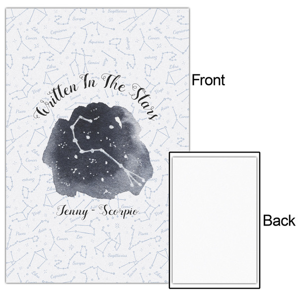 Zodiac Constellations 24x36 - Matte Poster - Front & Back