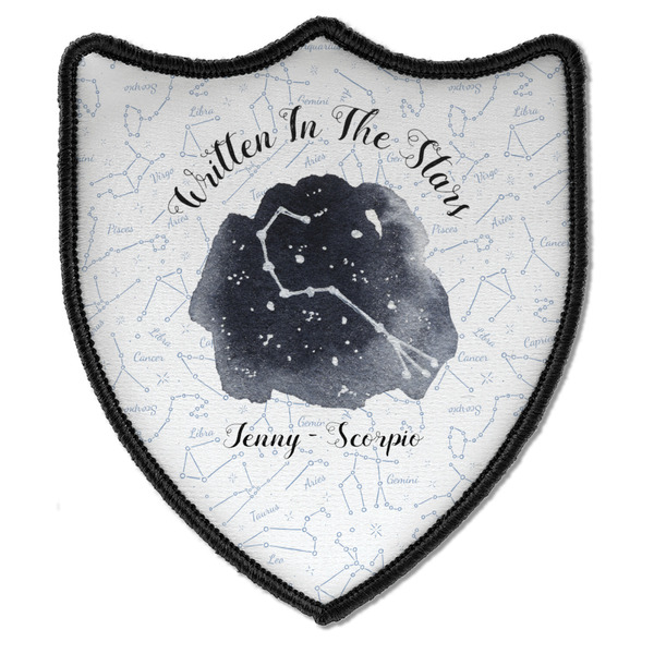 Custom Zodiac Constellations Iron On Shield Patch B w/ Name or Text
