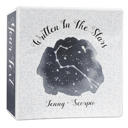 Zodiac Constellations 3-Ring Binder - 2 inch (Personalized)