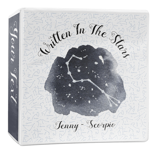 Custom Zodiac Constellations 3-Ring Binder - 2 inch (Personalized)