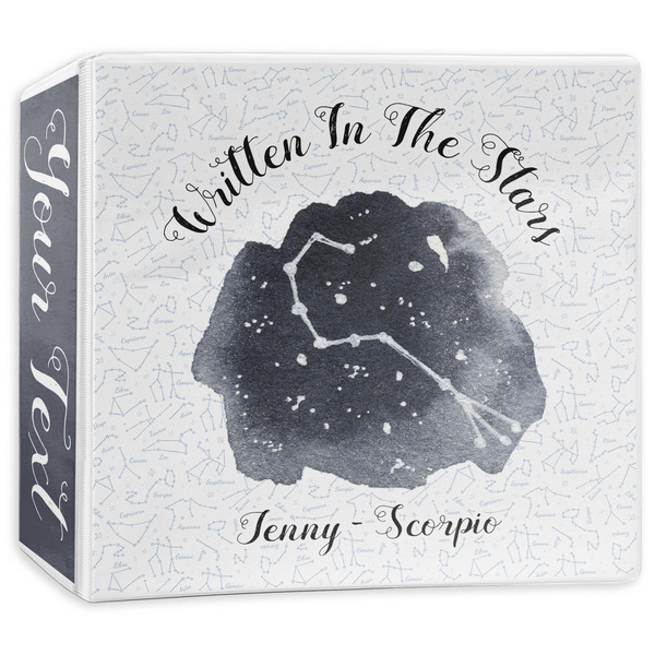 Custom Zodiac Constellations 3-Ring Binder - 3 inch (Personalized)