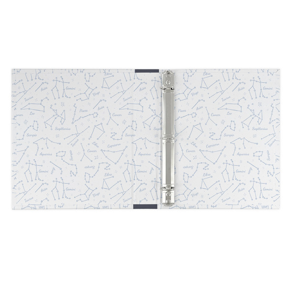 Zodiac Constellations 3 Ring Binders - Full Wrap - 1" - OPEN INSIDE