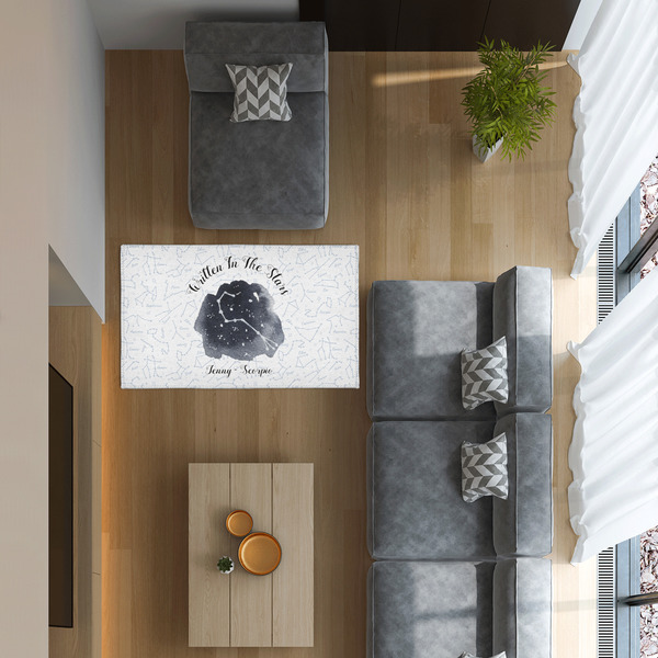 Zodiac Constellations 3'x5' Indoor Area Rugs - IN CONTEXT