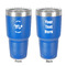 Zodiac Constellations 30 oz Stainless Steel Tumbler - Royal Blue - Double-Sided (Personalized)