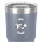 Zodiac Constellations 30 oz Stainless Steel Ringneck Tumbler - Grey - Close Up