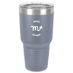 Zodiac Constellations 30 oz Stainless Steel Tumbler - Grey - Single-Sided (Personalized)