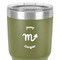 Zodiac Constellations 30 oz Stainless Steel Ringneck Tumbler - Olive - Close Up