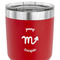 Zodiac Constellations 30 oz Stainless Steel Ringneck Tumbler - Red - CLOSE UP