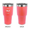 Zodiac Constellations 30 oz Stainless Steel Ringneck Tumblers - Coral - Single Sided - APPROVAL