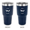 Zodiac Constellations 30 oz Stainless Steel Ringneck Tumblers - Navy - Double Sided - APPROVAL