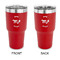 Zodiac Constellations 30 oz Stainless Steel Ringneck Tumblers - Red - Double Sided - APPROVAL