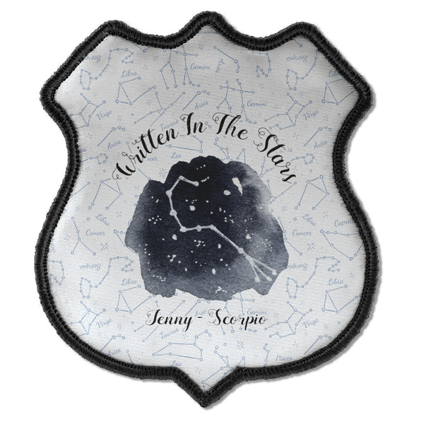 Custom Zodiac Constellations Iron On Shield Patch C w/ Name or Text