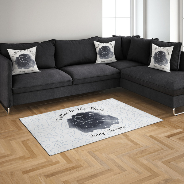 Zodiac Constellations 4'x6' Indoor Area Rugs - IN CONTEXT