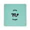 Zodiac Constellations 6" x 6" Teal Leatherette Snap Up Tray - APPROVAL