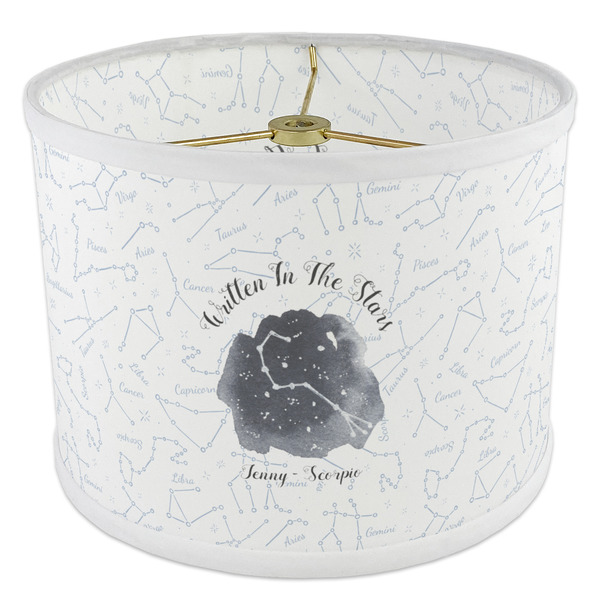 Zodiac Constellations 8" Drum Lampshade - ANGLE Poly-Film