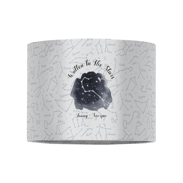Zodiac Constellations 8" Drum Lampshade - FRONT (Fabric)