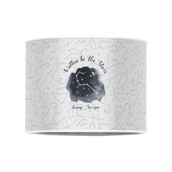 Zodiac Constellations 8" Drum Lampshade - FRONT (Poly Film)