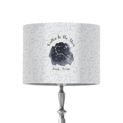 Zodiac Constellations 8" Drum Lamp Shade - Fabric (Personalized)