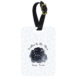 Zodiac Constellations Metal Luggage Tag w/ Name or Text