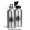Zodiac Constellations Aluminum Water Bottle - Alternate lid options