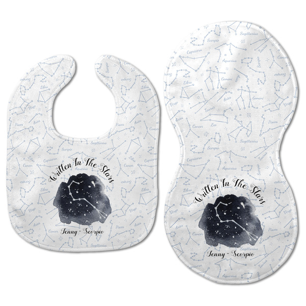 Zodiac Constellations Baby Bib & Burp Set - Approval (new bib & burp)