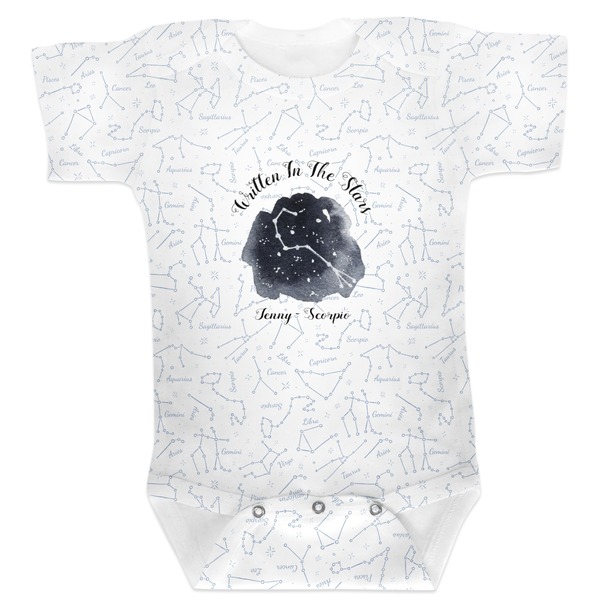 Custom Zodiac Constellations Baby Bodysuit 0-3 (Personalized)