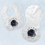 Zodiac Constellations Baby Bib & Burp Set w/ Name or Text