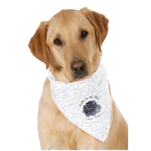 Custom Zodiac Constellations Dog Bandana Scarf w/ Name or Text