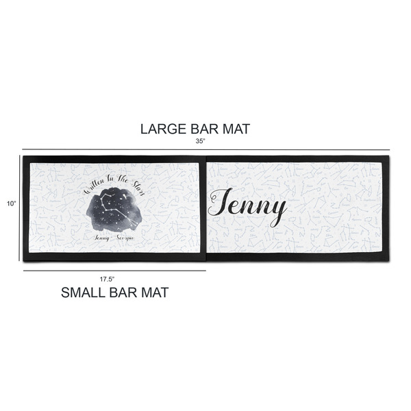 Zodiac Constellations Bar Mats - Sizing Chart